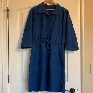 APC blue dress with pockets.
